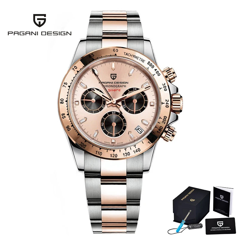 2024 New Men'S Watches Quartz Business Watch Mens Watches Top Brand Luxury Watch Men Chronograph VK63 Reloj Hombre