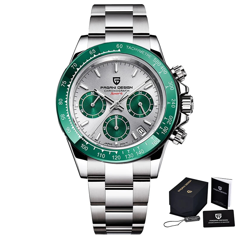 2024 New Men'S Watches Quartz Business Watch Mens Watches Top Brand Luxury Watch Men Chronograph VK63 Reloj Hombre