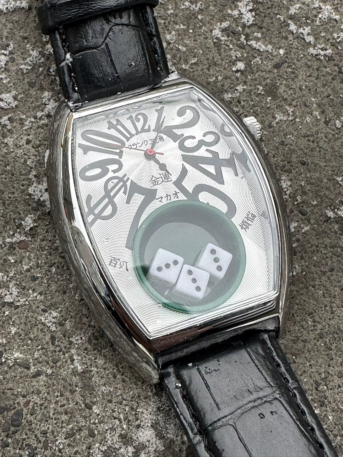 Miura Japanese Dice Watch Vintage Watch Ins Niche Watch Parody Dice Watch