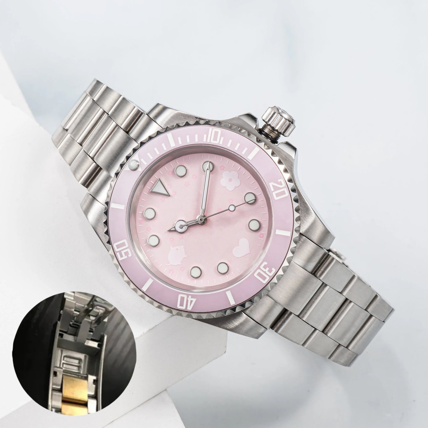 Watch Men'S Watch Mechanical Ceramic Watch All Stainless Steel Swimming Watch Sapphire Luminous Watch 2813 Automatic