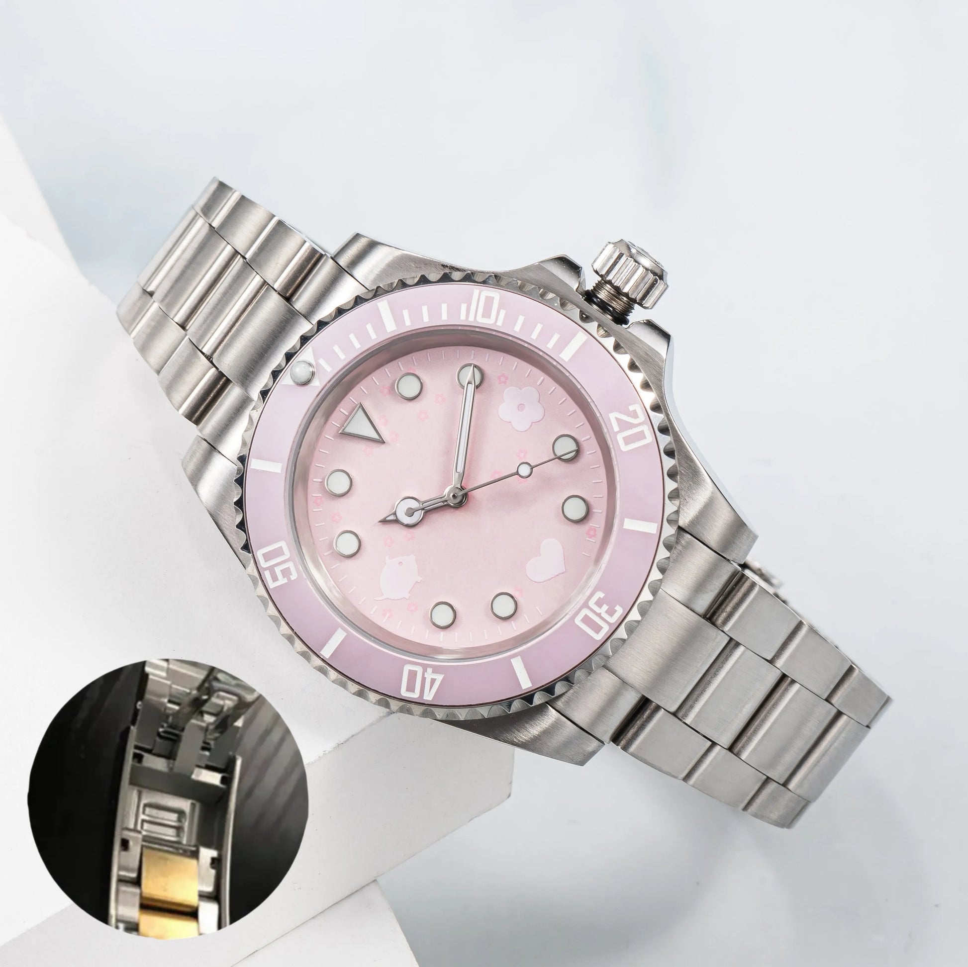 Watch Men'S Watch Mechanical Ceramic Watch All Stainless Steel Swimming Watch Sapphire Luminous Watch 2813 Automatic