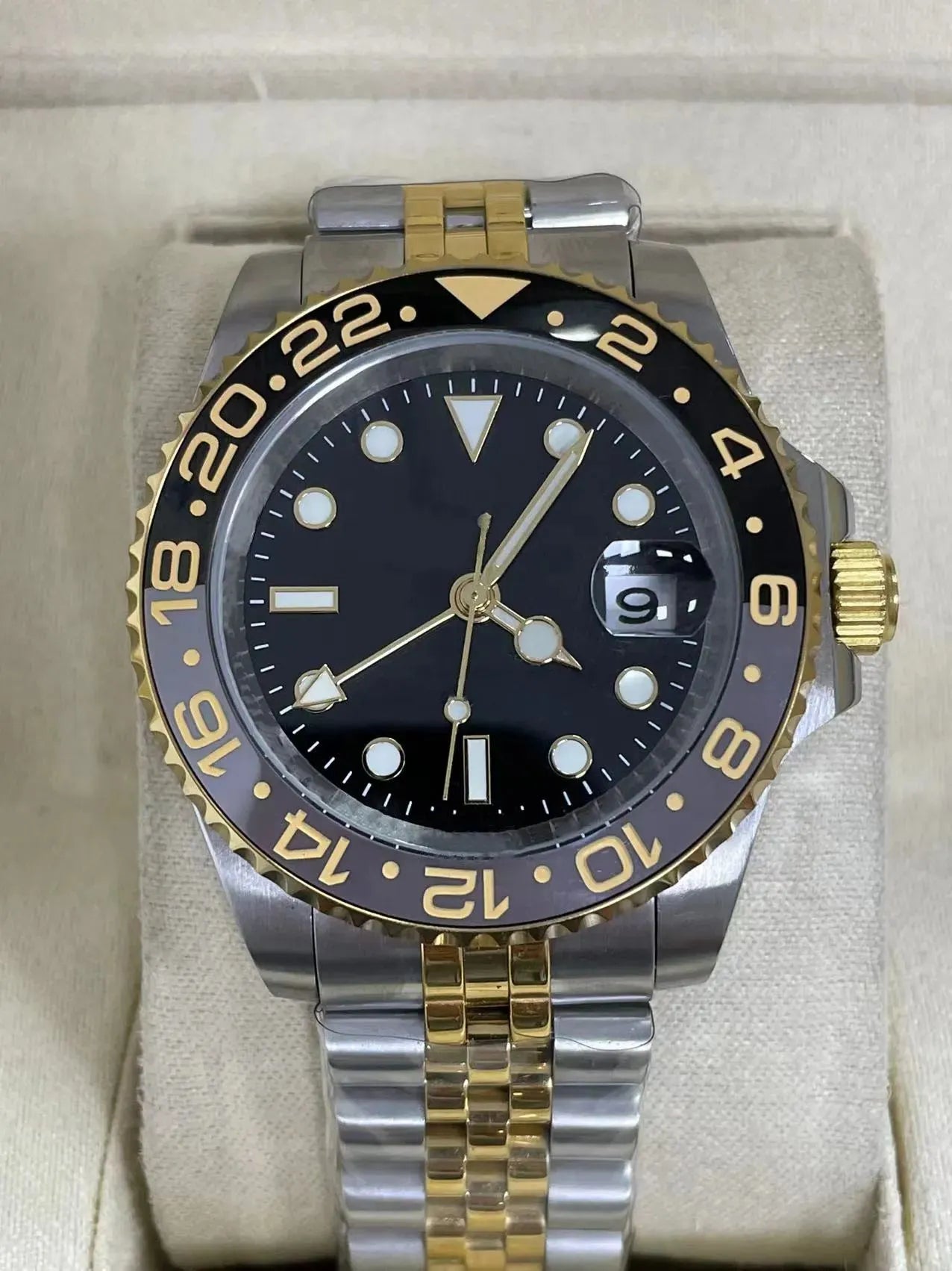 Watch Men'S Watch Mechanical Ceramic Watch All Stainless Steel Swimming Watch Sapphire Luminous Watch 2813 Automatic