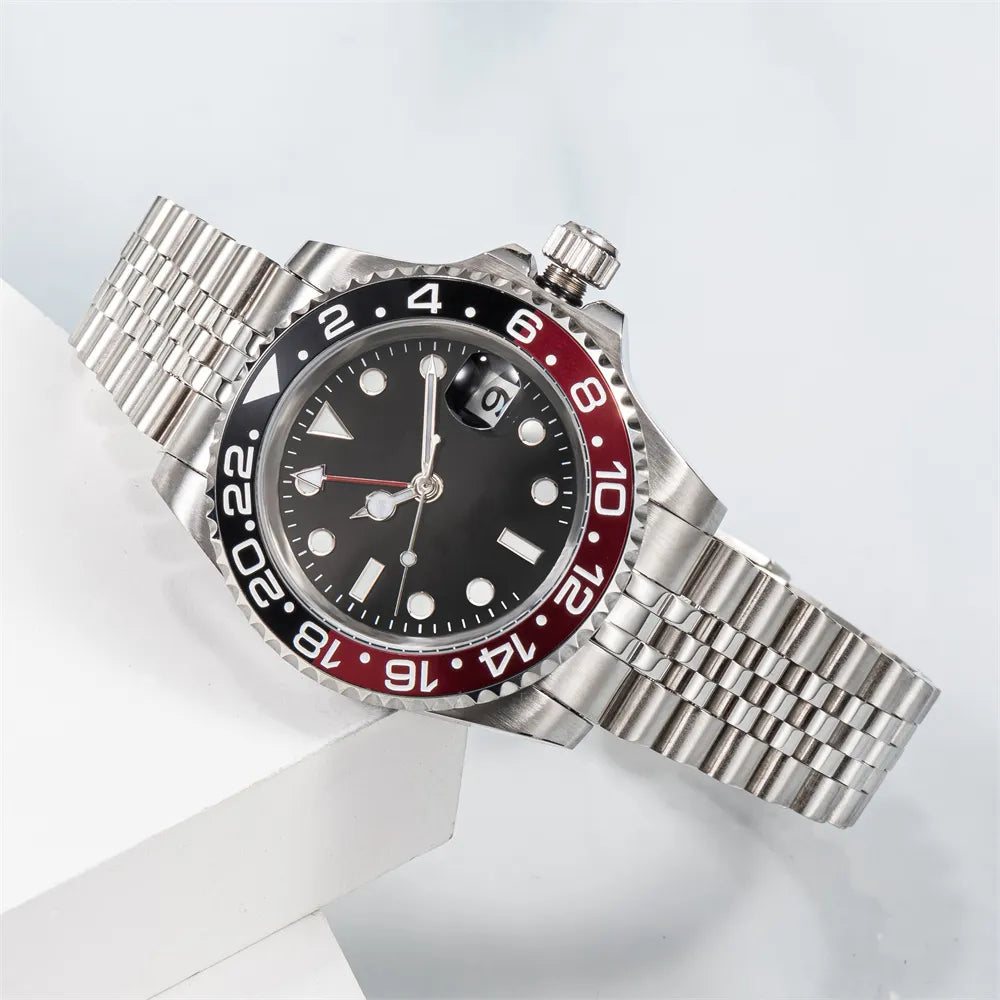 Watch Men'S Watch Mechanical Ceramic Watch All Stainless Steel Swimming Watch Sapphire Luminous Watch 2813 Automatic