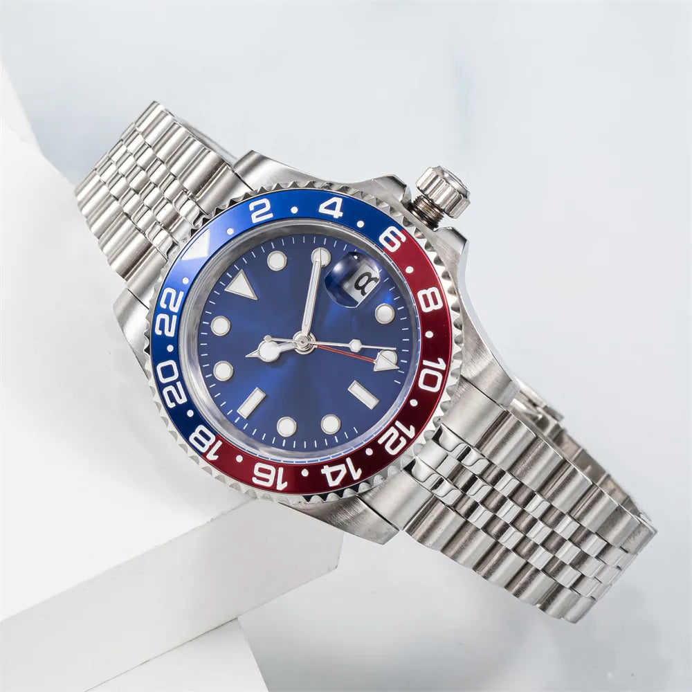 Watch Men'S Watch Mechanical Ceramic Watch All Stainless Steel Swimming Watch Sapphire Luminous Watch 2813 Automatic
