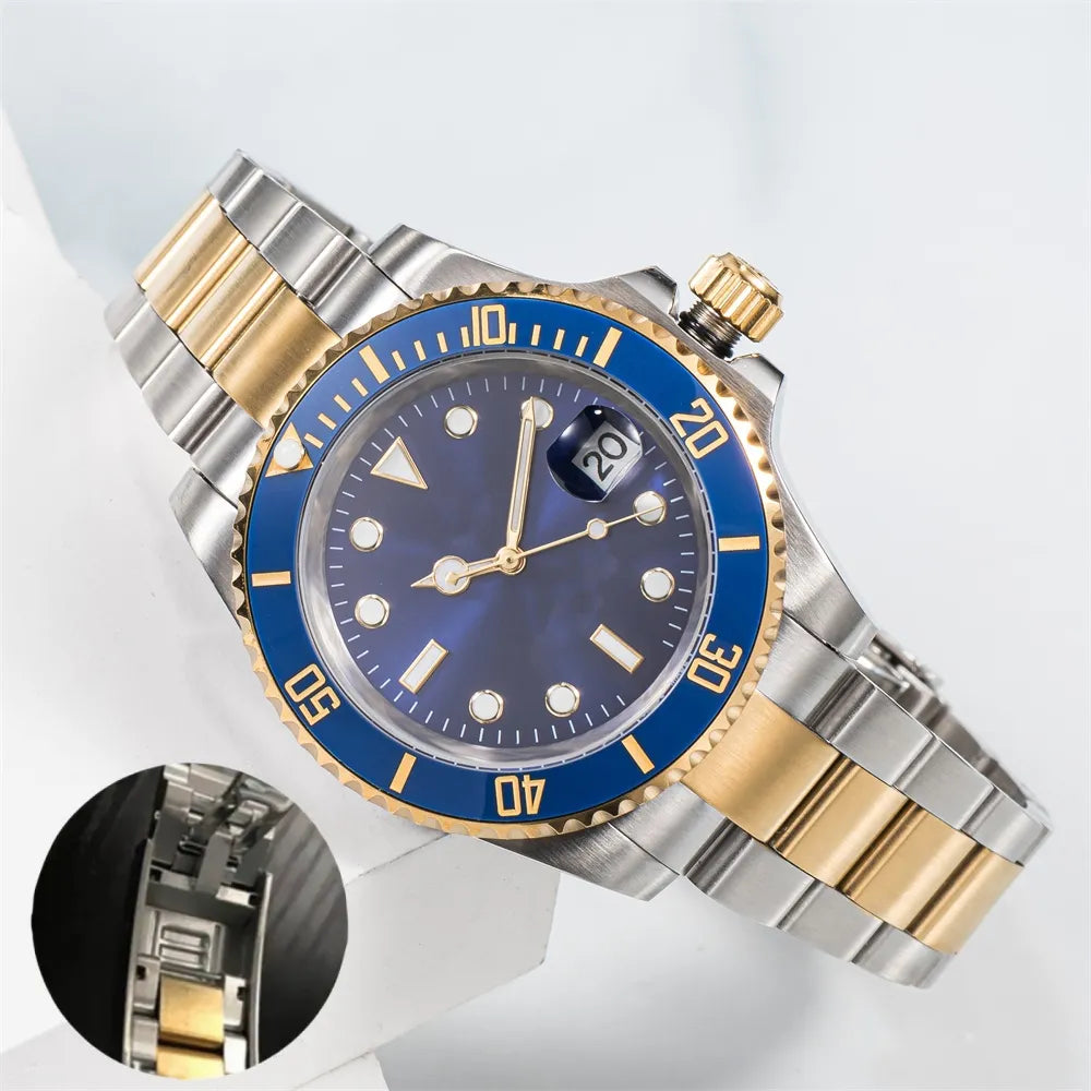 Watch Men'S Watch Mechanical Ceramic Watch All Stainless Steel Swimming Watch Sapphire Luminous Watch 2813 Automatic