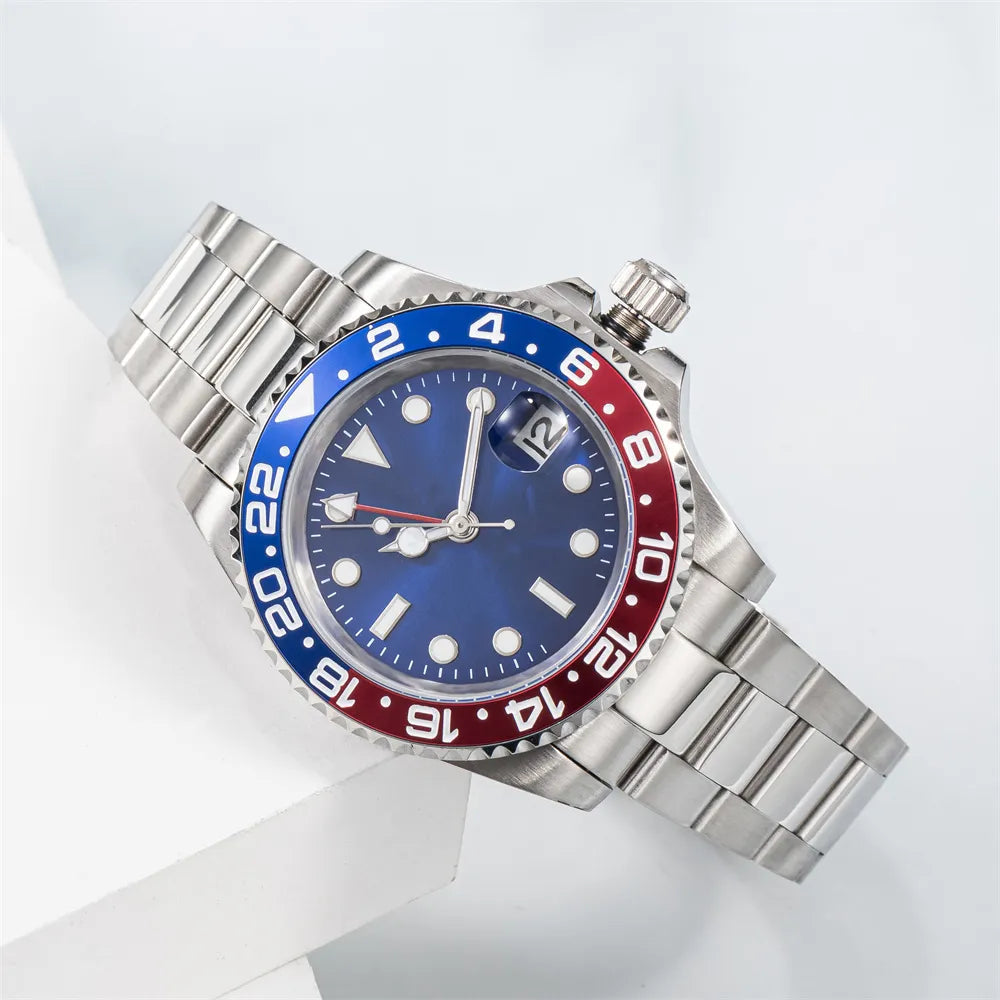Watch Men'S Watch Mechanical Ceramic Watch All Stainless Steel Swimming Watch Sapphire Luminous Watch 2813 Automatic