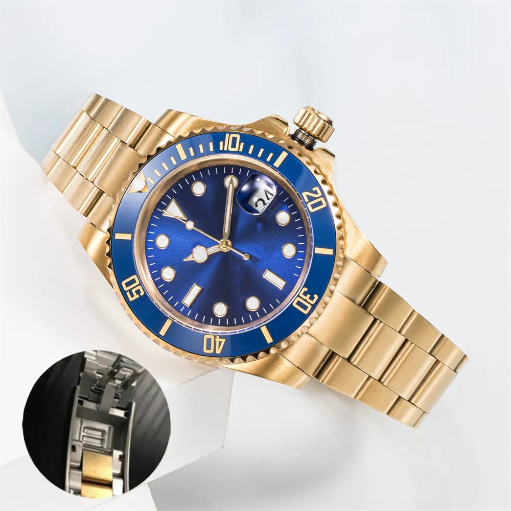 Watch Men'S Watch Mechanical Ceramic Watch All Stainless Steel Swimming Watch Sapphire Luminous Watch 2813 Automatic