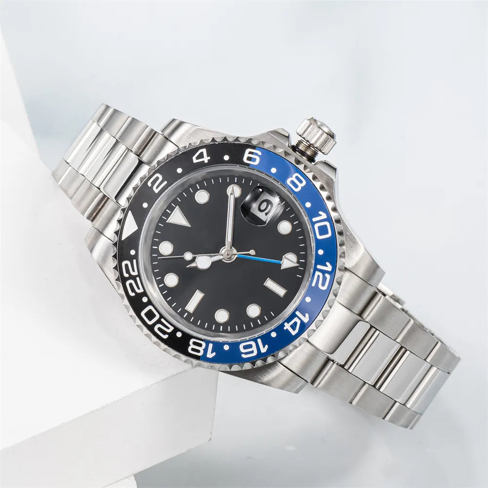 Watch Men'S Watch Mechanical Ceramic Watch All Stainless Steel Swimming Watch Sapphire Luminous Watch 2813 Automatic