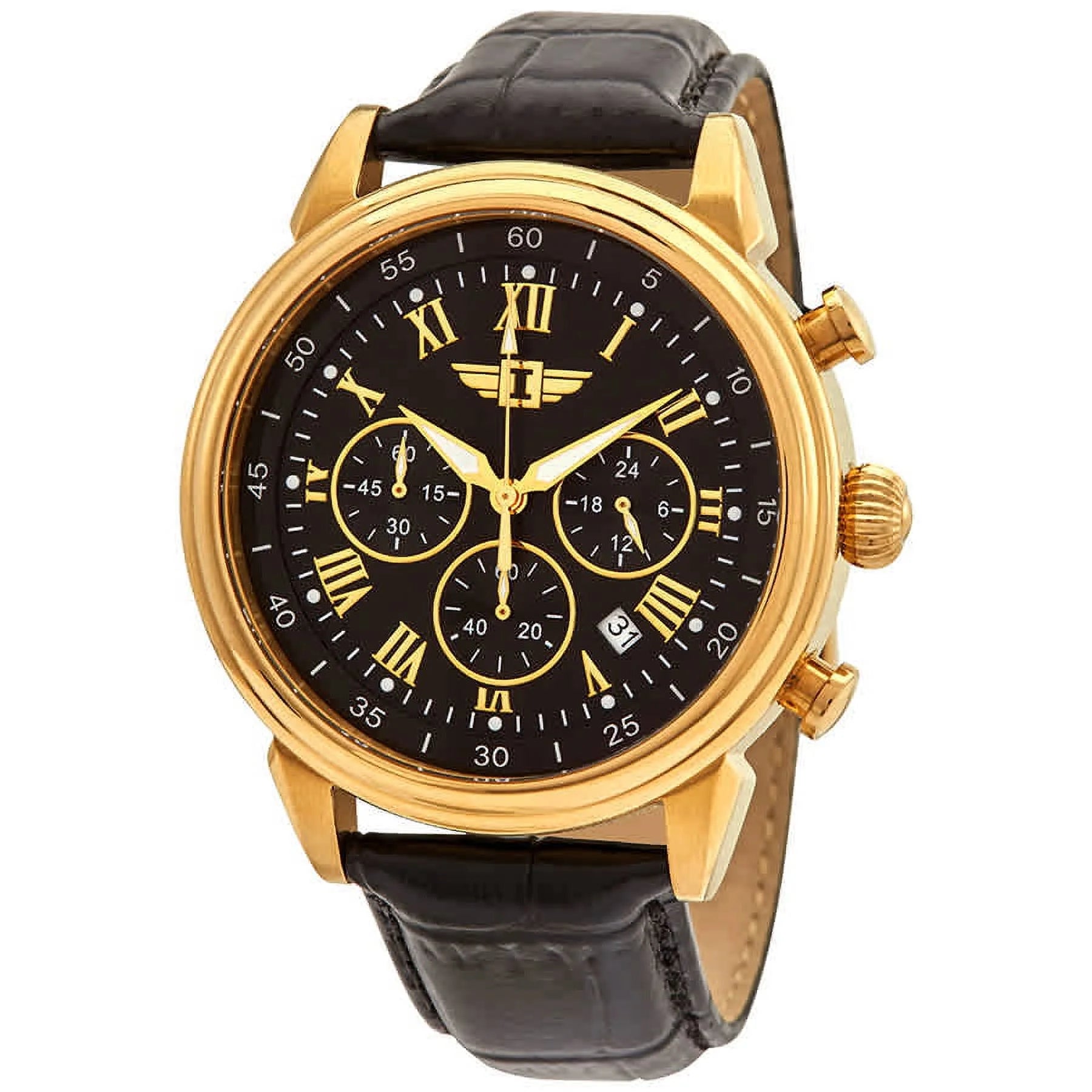 I Chronograph Black Dial Men'S Watch IBI-90242-003