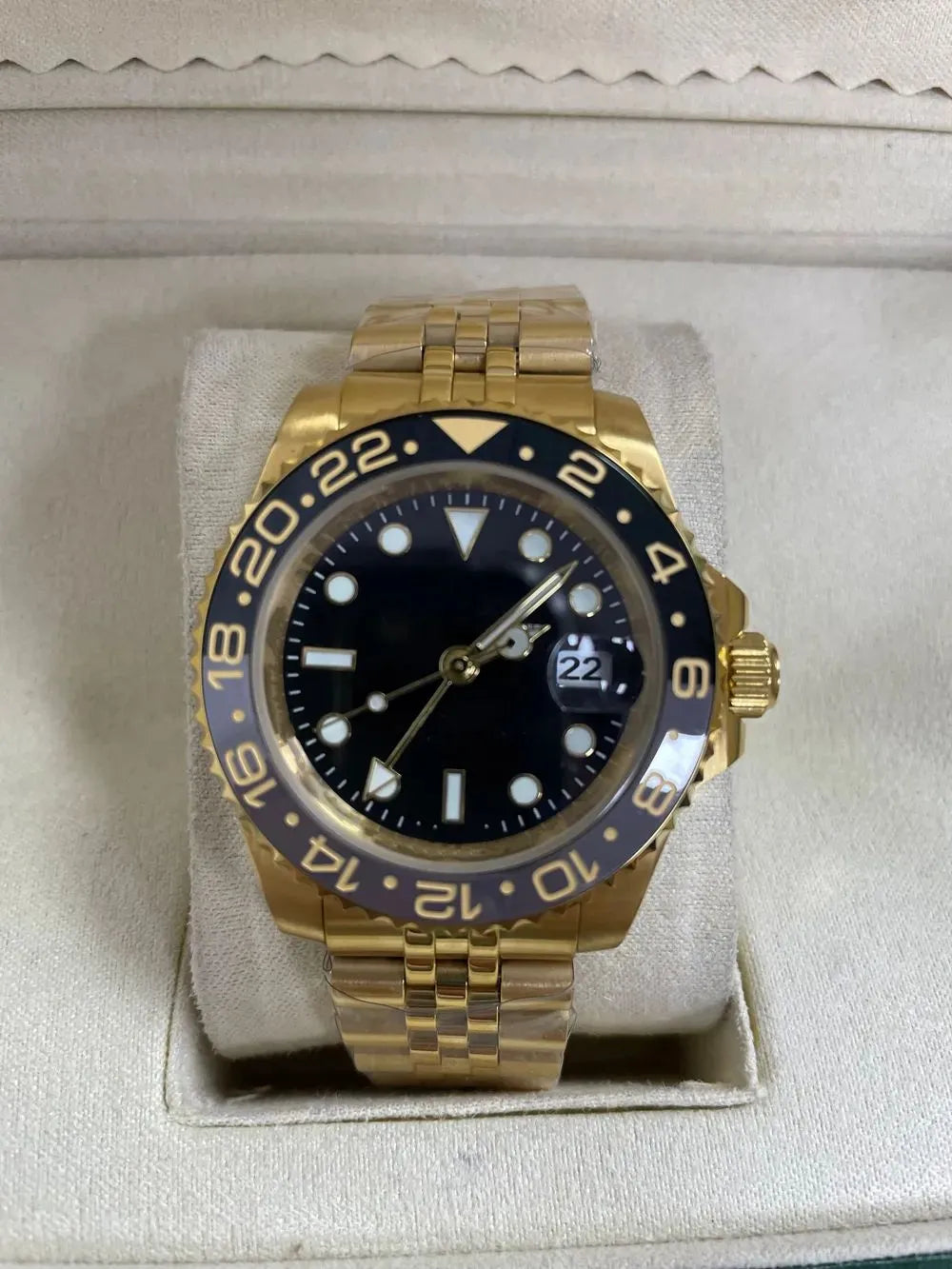 Watch Men'S Watch Mechanical Ceramic Watch All Stainless Steel Swimming Watch Sapphire Luminous Watch 2813 Automatic