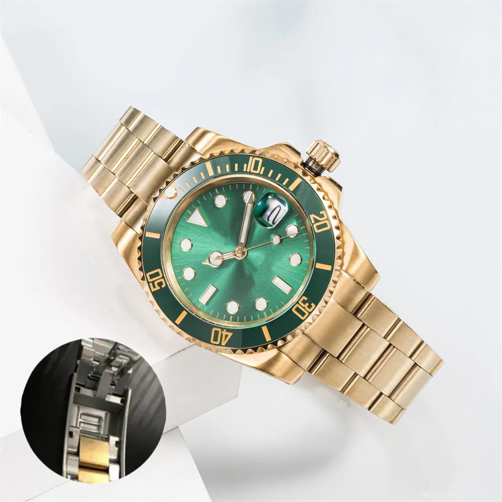 Watch Men'S Watch Mechanical Ceramic Watch All Stainless Steel Swimming Watch Sapphire Luminous Watch 2813 Automatic