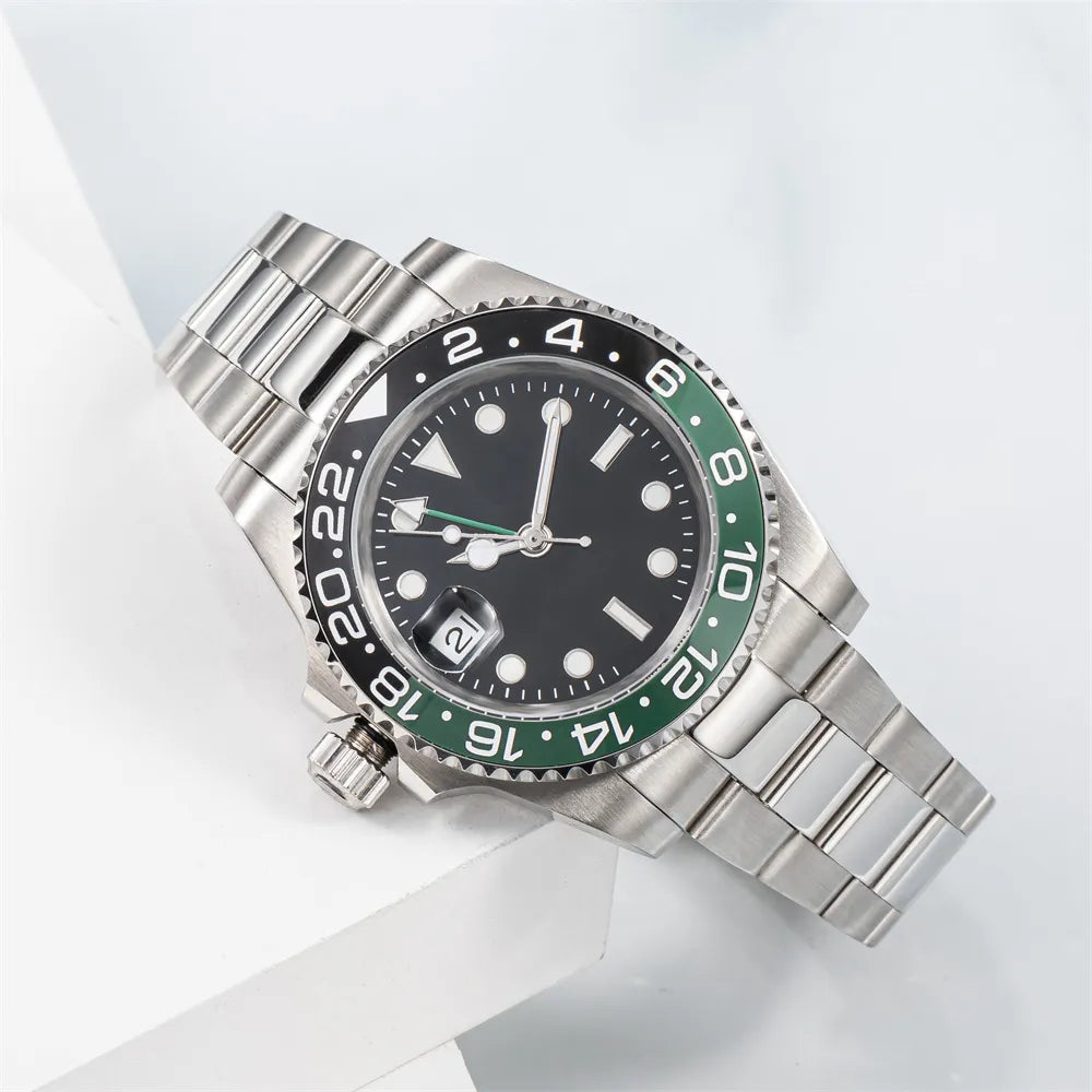 Watch Men'S Watch Mechanical Ceramic Watch All Stainless Steel Swimming Watch Sapphire Luminous Watch 2813 Automatic