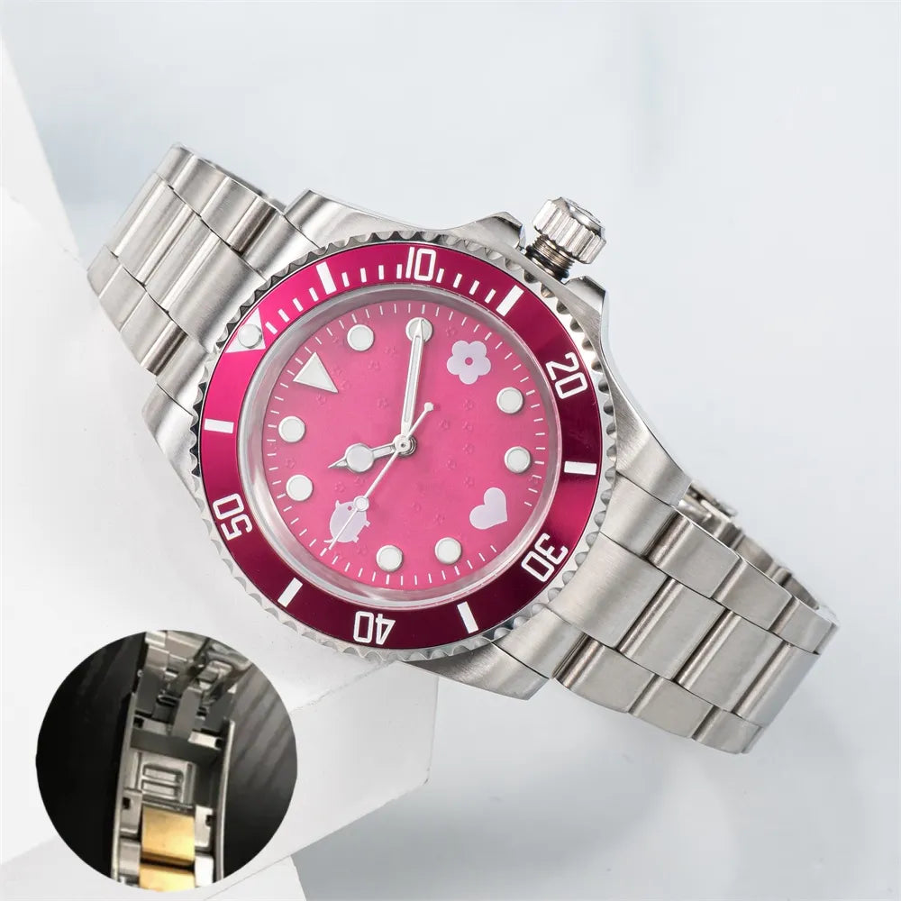 Watch Men'S Watch Mechanical Ceramic Watch All Stainless Steel Swimming Watch Sapphire Luminous Watch 2813 Automatic